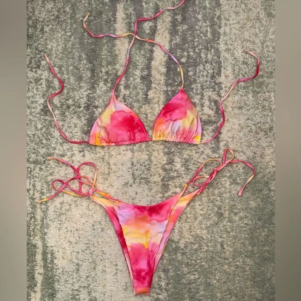 Vibrant Tie-Dye Bikini Set